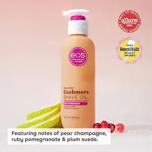 Cashmere Skin Collection Shave Oil, Vanilla Cashmere, Soothing and Moisturizing, Prevents Irritation and Razor Burn, Entire Bikini Area-Approved, 6 fl oz Packaging May Vary