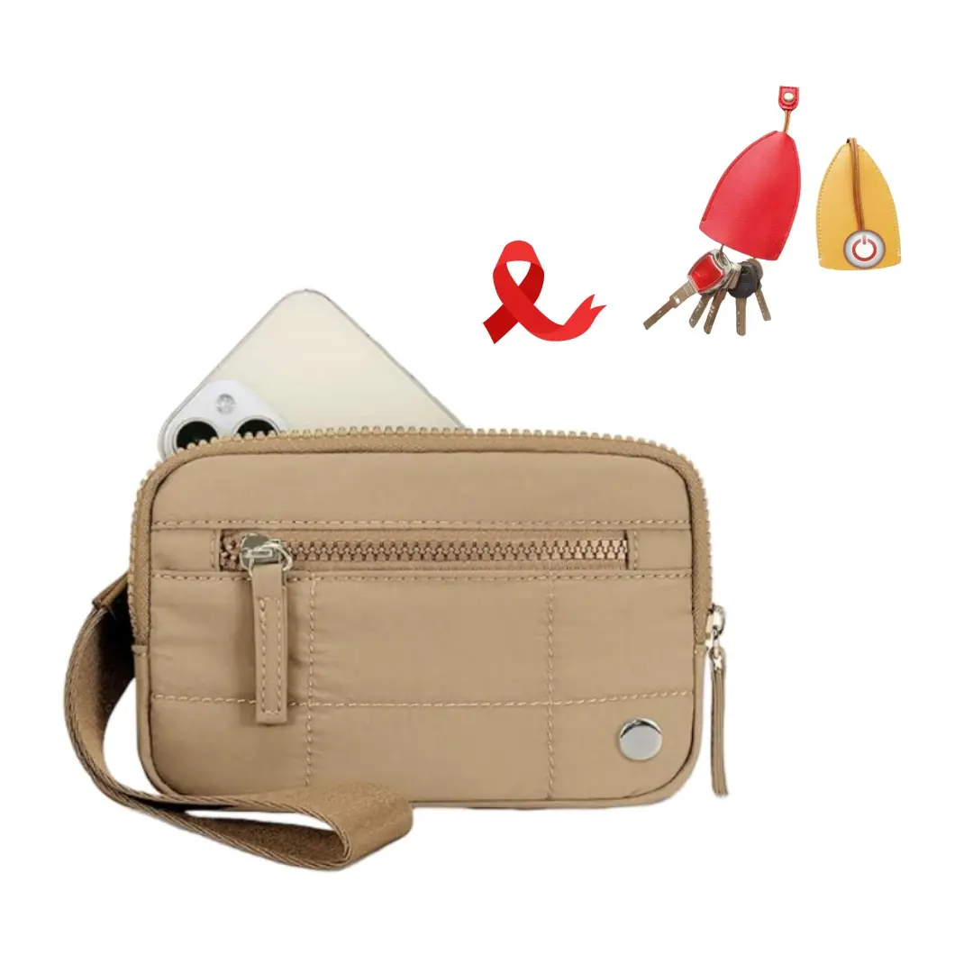 Khaki Wallets+2 Key Cover