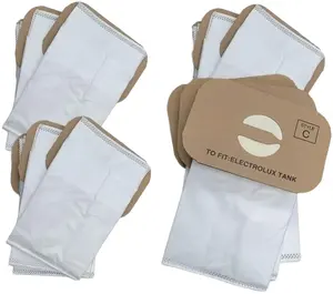 12 HEPA Replacement Style C Bags for Aerus Electrolux Canister Vacuum Cleaners. Including Lux Legacy - Epic 6500-2100 - Super J - LE - UltraLux - Silverado + Many More