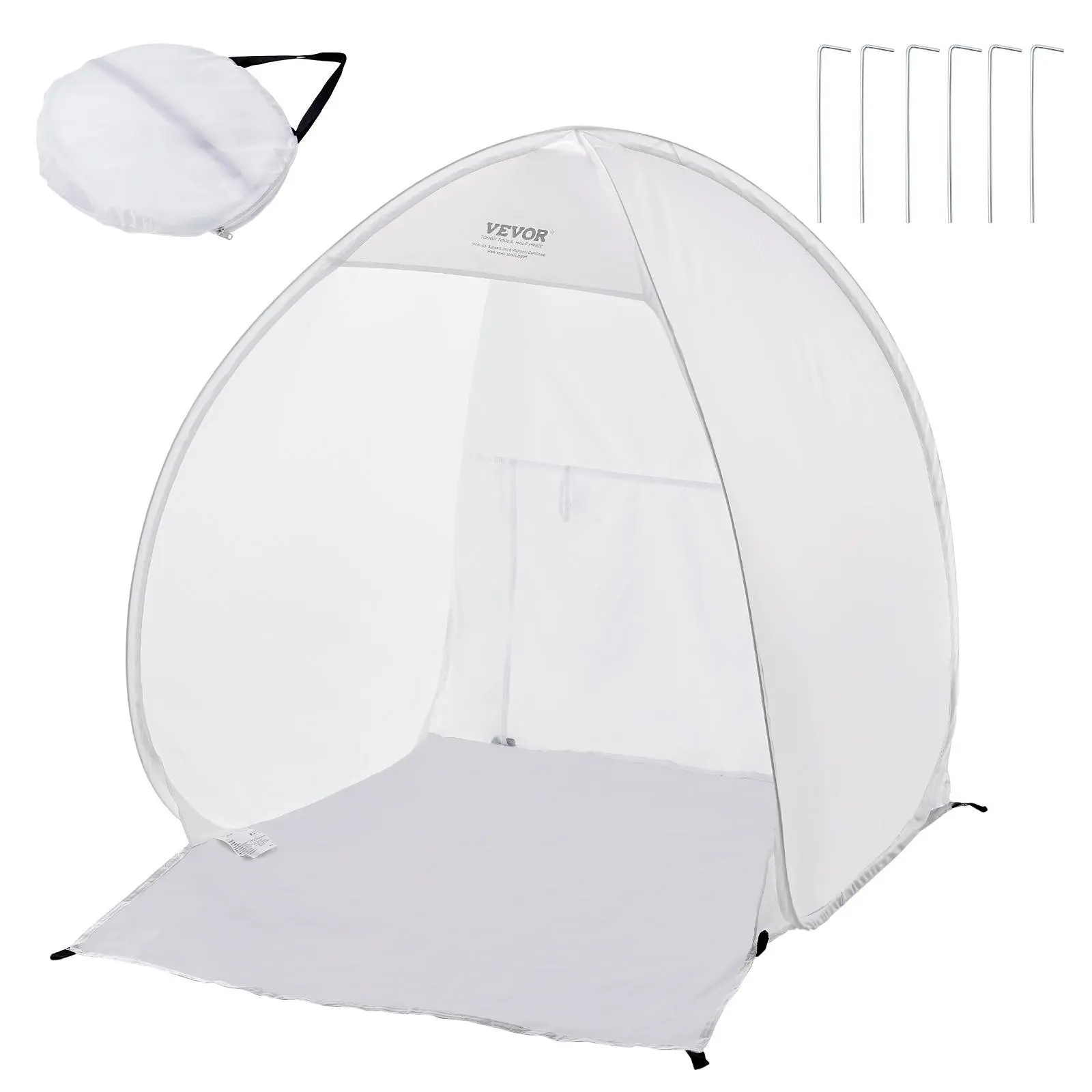 【summerfinds】VEVOR Spray Paint Shelter, 40 x 35 x 40 in Pop-Up Portable Spray Paint Tent with Built-In Floor, Exhaust Window and Storage Bag, Foldable Paint Booth for Furniture, DIY Hobby Tool Painting Station