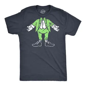Mens Leprechaun Body T Shirt Funny Saint Patricks Day Parade Irish Tee for Guys Mens Funny T Shirts Cool Vintage Fashion T-Shirt Gift Classic Menswear Saint Patrick's Day Apparel for Men Novelty Tees for Guys Navy -