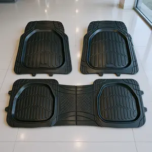Custom Fit All Weather Car Floor Mats Trimmable Universal PVC Floor Liners 3 Piece Set Non Slip Heavy Duty Protection for All Vehicles