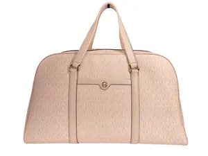 Pre-owned MICHAEL KORS Pvc Travel Bags Travel Extra Large Powder Blush Top Zip Weekender Luggage Women's Bag