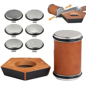 Rolling Knife Sharpener Tool, Rolling Knife Sharpener Kit, Wooden, Kitchenware, Knife Sharpening with Diamonds for Steel of Any Hardness, Kitchen knife Sharpener with Degree Magnetic Angle Gifts