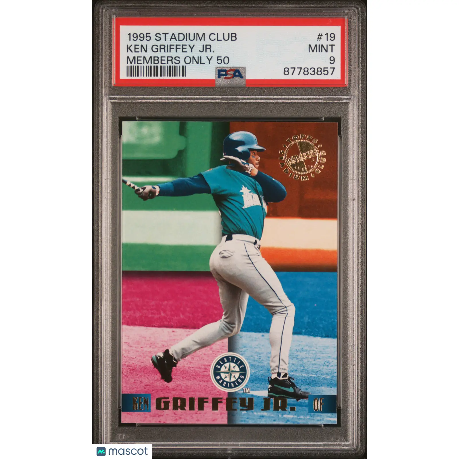 Ken Griffey JR. PSA 1995 Stadium Club Members Only 50 Baseball #19 9 87783857