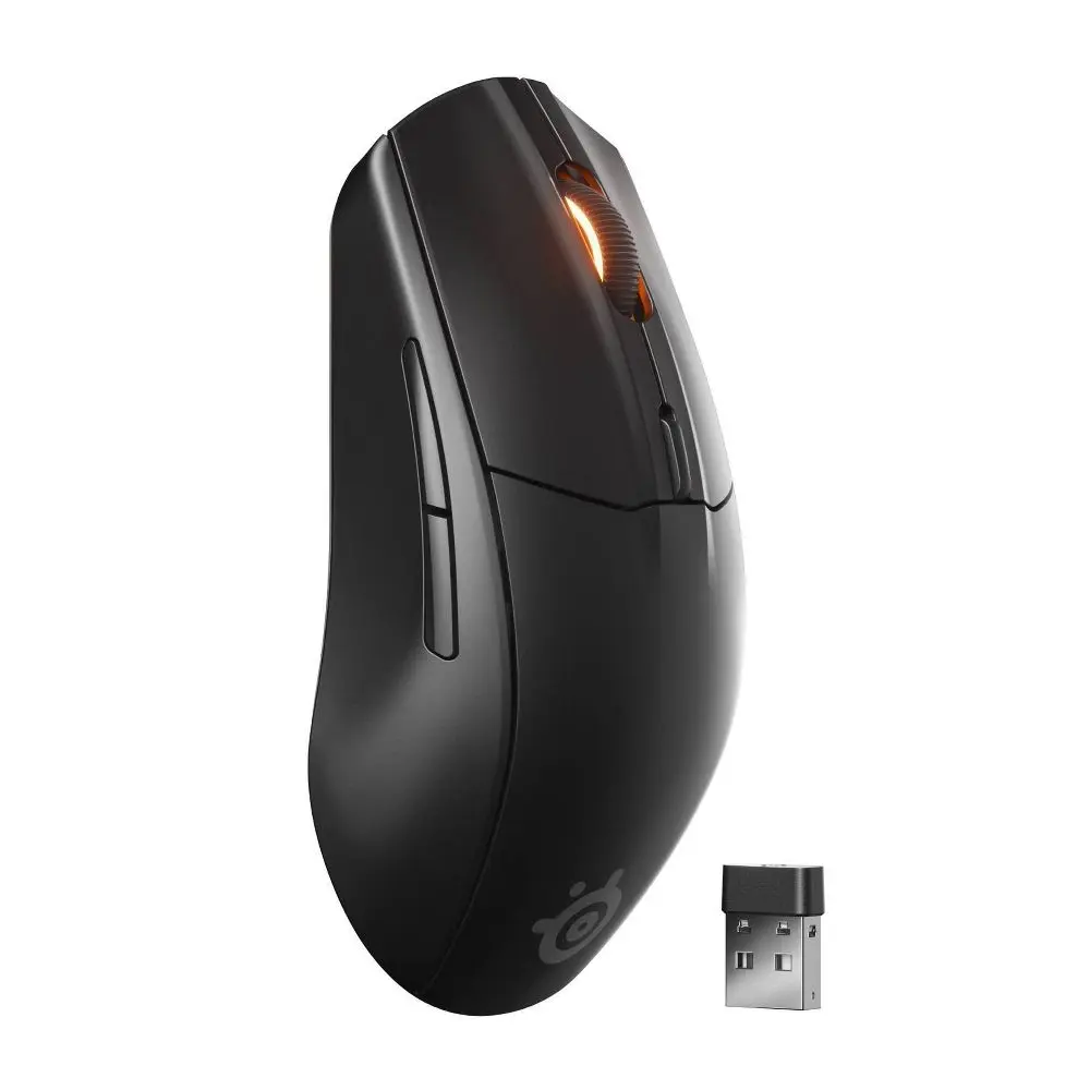 SteelSeries Rival 3 Wireless Gaming Mouse - Black, Gaming Items, Lightweight Accessories, 1.9ms Click Latency, 60m Click Durability, Battle-Tested Design