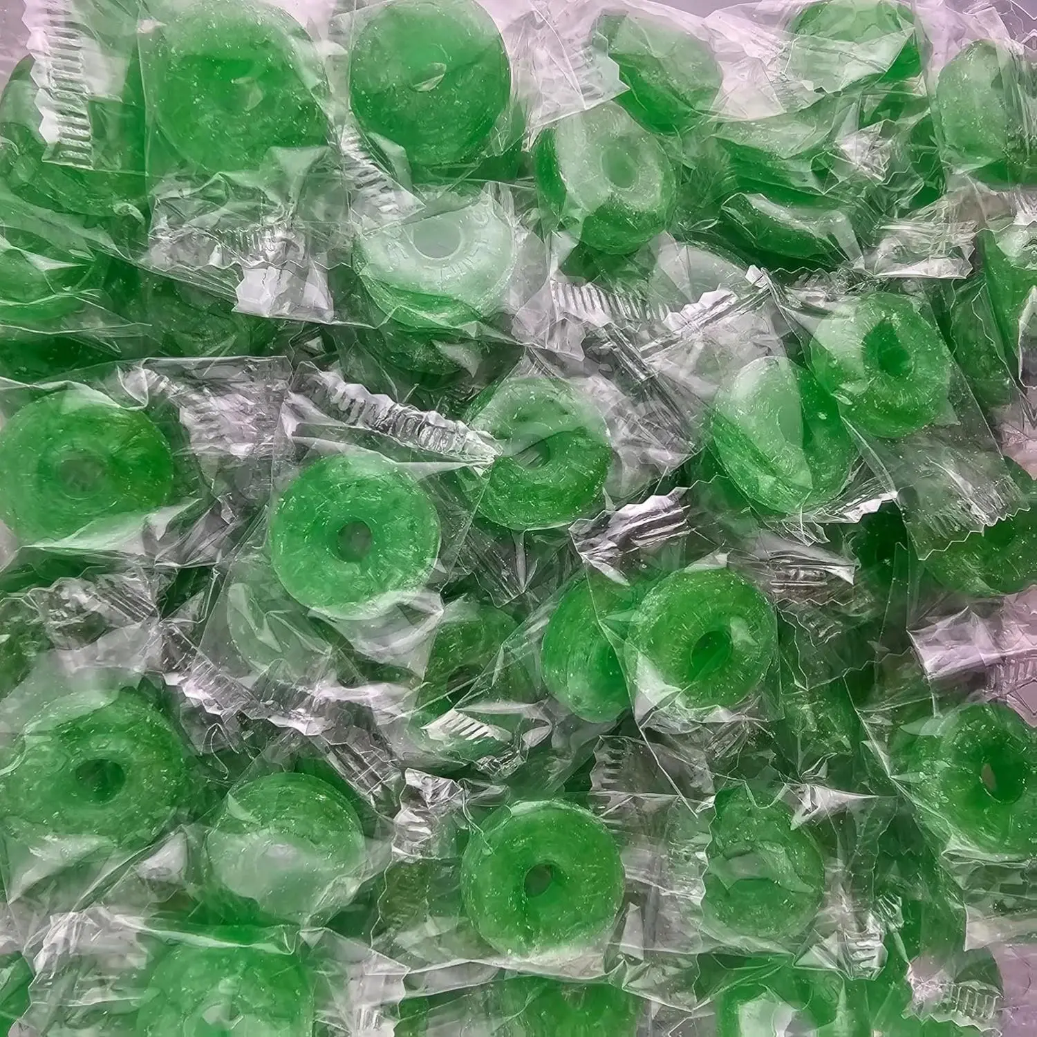 MiMa Llfe Saver Assorted Individually Wrapped Hard Candy-Bulk Halloween Candy, Individually Wrapped Old Fashioned Fruit Candies-1.5 lbs of Watermelon