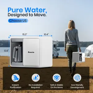 Countertop Reverse Osmosis Water Purifier Dispenser with Easy-Carry Handle, Convertible for RV/Car Camping, Ideal for Home, Office, and Outdoor Camping