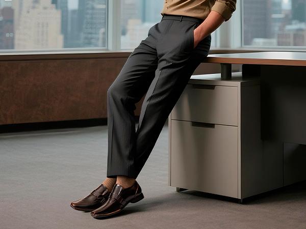 Bruno Marc Men's Giorgio Leather Lined Dress Loafers Shoes Footwear