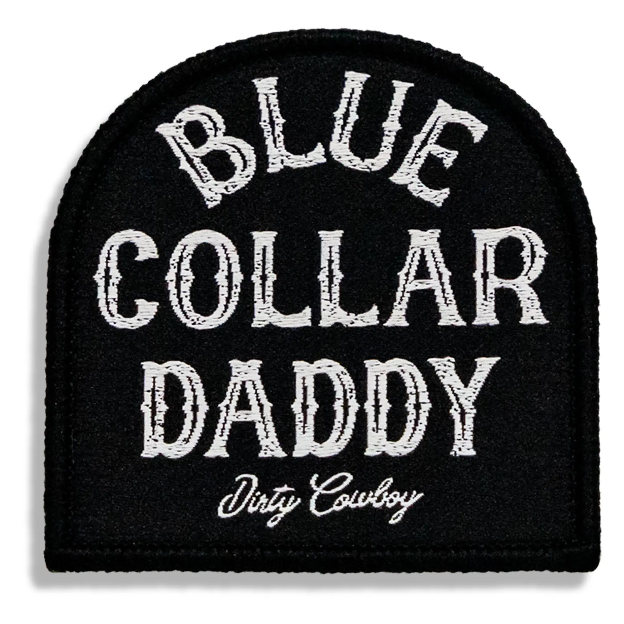 Blue Collar Daddy Embroidery Single Patch, Clothing Decor with Velcro Fastener