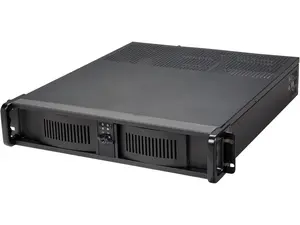 iStarUSA D-200-FS Black Aluminum / Steel 2U Rackmount Compact Stylish Chassis 1 External 5.25" Drive Bays