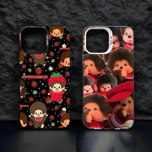 Cute M-Monchhichis Phone Case For iPhone17 Air 16 15 14 Plus 13 12 11 Pro 7 8 XS Max XR silver black bumper case