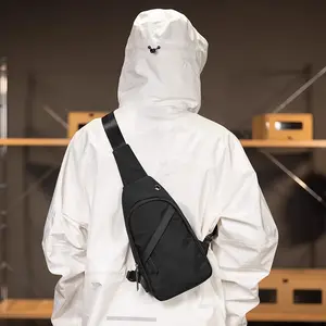 Casual Outdoor Chest Bag with Adjustable Strap - Practical Sling Pack for Daily Outings and Sports Activities