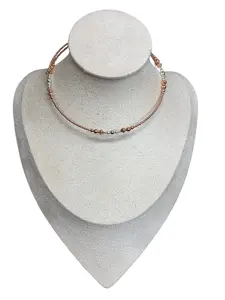Copper & Sterling Memory Wire Necklace