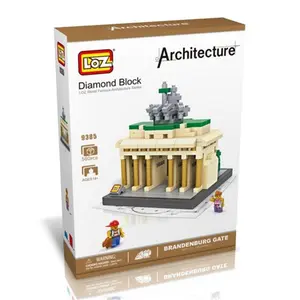 212 MAIN Detailed Brandenburg Gate Model Micro Building Blocks Set, Small Animal Pet Toy for Ages 14+