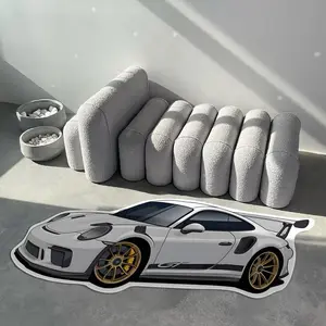 Car Pattern Floor Mat, Non-slip Creative Carpet, Decorative Carpet for Home Living Room Bedroom, Home Decor, Room Decor, Home Decor Rugs