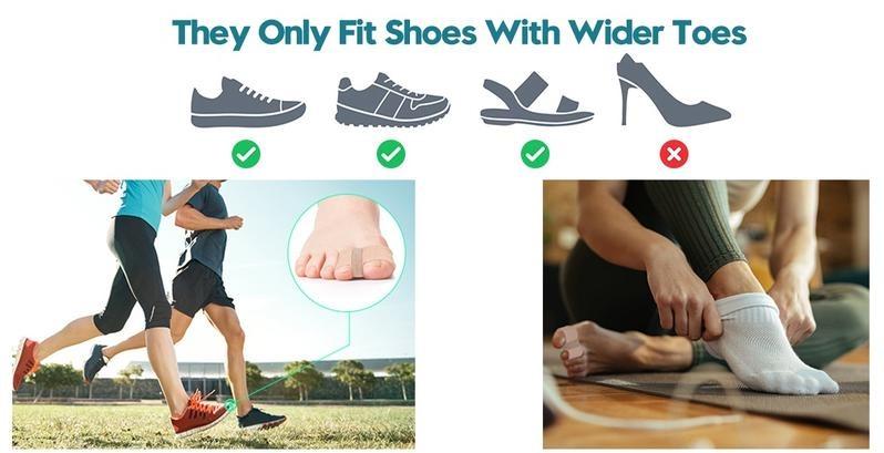 Bunion Toe Separators for Overlapping Toes Women Men, Gel Toe Spacers Bunion Corrector with 2 Loops for feet, Hammer Toe Straightener (2PC)