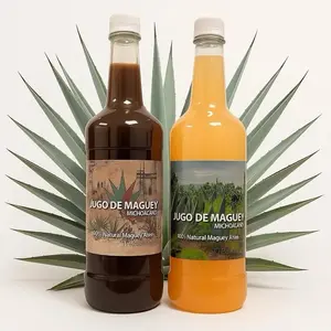 Maguey Juice - Jugo De Maguey Michoacano Tarasco de 1 litro (33.3Fl Oz) 100% Natural (Natural & Asado) Traditional Beverage