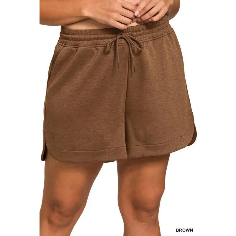 Plus Size Scuba Shorts