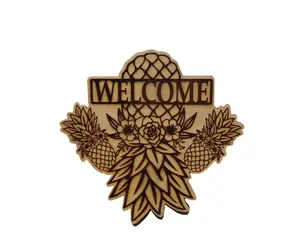 welcome pineapple fridge magnet