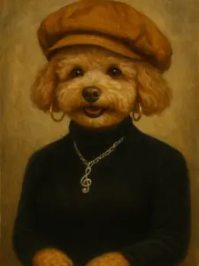 Customized Pet Portrait Painting - Iconic Queen Latifah Inspired - Get a Custom Painting of Your Pet Decor Photo