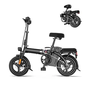 Electric Bike for Adults Folding Ebike with Removable Battery 20MPH Commuting Electric Bicycle High Brushless Gear Motor