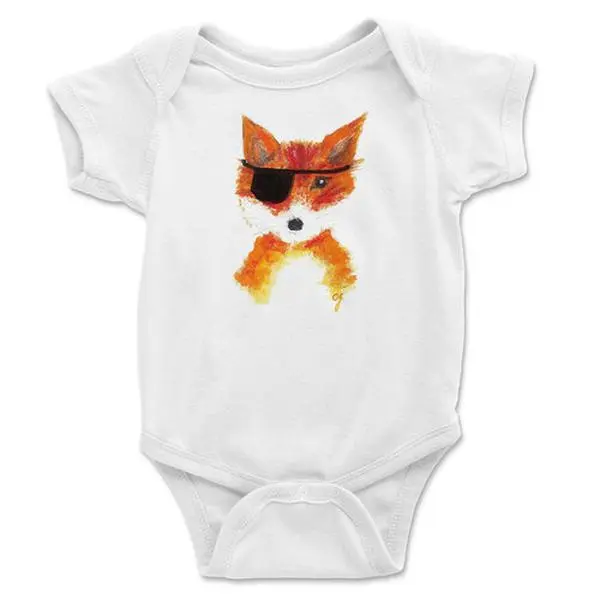 Ahoy, Foxy! Playful Pirate Onesie for Bold  Explorers
