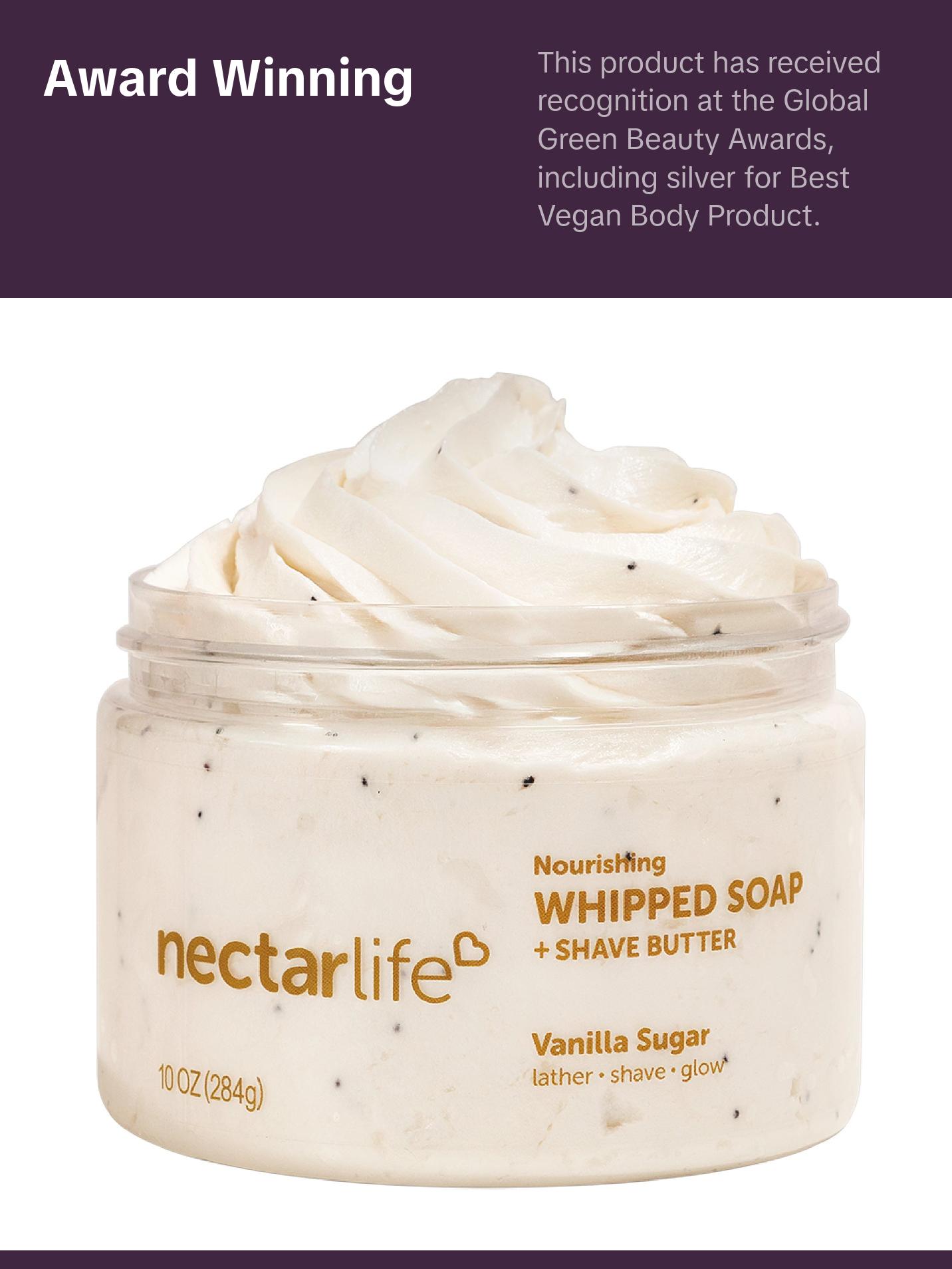 Jumbo 10 oz Whipped Soap & Shave Butter – Gentle, Moisturizing & Nourishing Cleanser