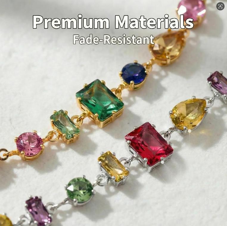 Dopamine Candy Bracelet for Women 18K Gold Plated Mood Boosting Jewelry Y2K Energy Beaded Bracelet Thoughtful Gift for Girlfriend BFF Her Jewelry valentines gifts for gf gifts for bestfriend Colorful bracelet