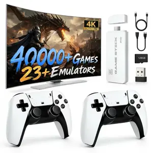 Upgraded Retro Family Home Game Console, Wireless Controller, Cable, Classic Games Stick, Tech Gadgets for TV Monitor, Teenage Boy Gifts (Suitable for All Ages) - Summerwins