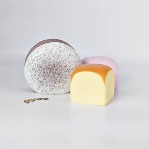 MHM Soft Series Hawaiian Wraps & Black & White Chocolate Cake Set - Stress Relief Simulation Food for Adults - Sensory Toy Handmade Taba Squishy Kawaii Squishies