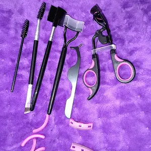 Lashes Curler Kit, 13pcs/set Eyelash Curler & Eyebrow Brush & Tweezers & Silicone Pad for Lash Clusters, Professional Makeup Products for Women, Christmas Gift