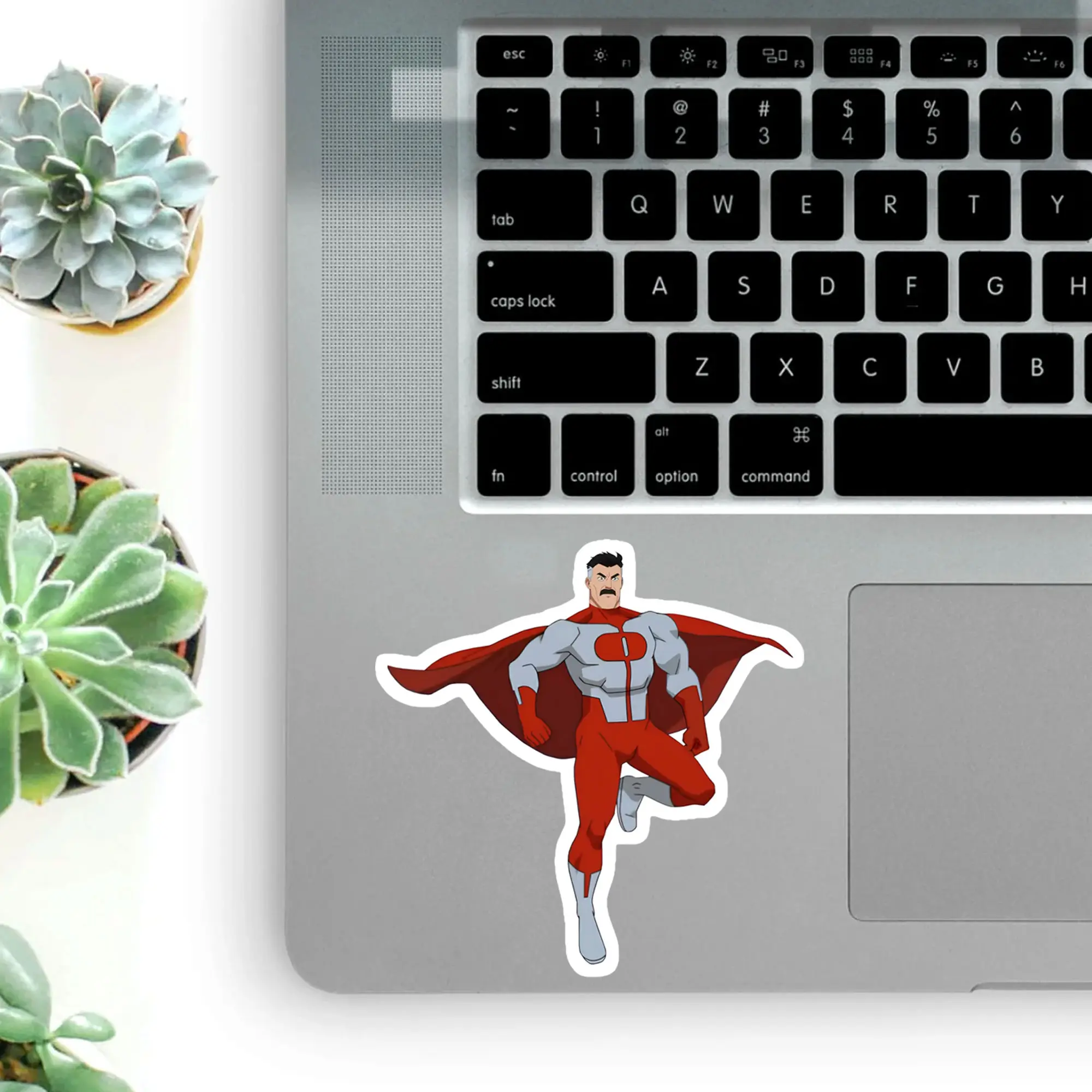 Omni-Man Flight Mode Vinyl Sticker, Invincible Powerful Comic Superhero Sticker, Decor for Laptop Car Collector Setup