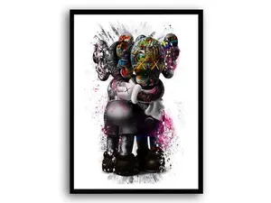 Graffiti Style Hypebeast Kaws Poster, Kaws Figure Poster, Street Pop Art, Gift for Boyfriend - No Frame