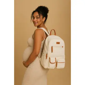 Lila Pumping & Nursing Diaper Bag in Cream