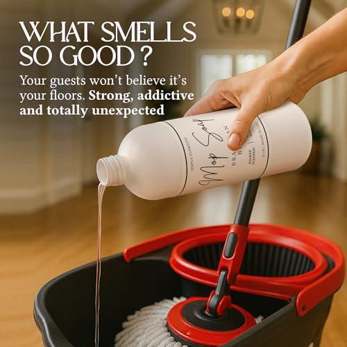 Simple Elements Mop Soap (3 Alluring Scents) – Highly Scented Mop Soap, Luxury Floor Cleaner with Low Suds, No Residue, for All Mop Types, Made in USA, 32 Oz