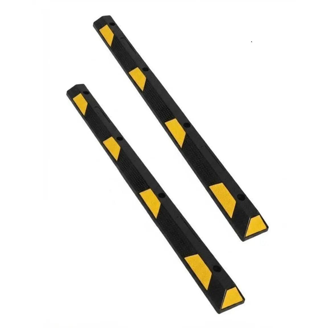 GARVEE 72 Inch Rubber Parking Curb, Heavy Duty Parking Stopper, 55,000 LBS Capacity, Reflective Wheel Stopper for Garage, Driveway, Industrial Ramps, Durable Material, Standard Model