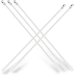 JUYO VONSAN 5pcs Curtain Pull Wand Blinds Wand Fiberglass Vertical Blinds Replacement Parts Blind Tilt Wand (5, 26 Inch in Length)