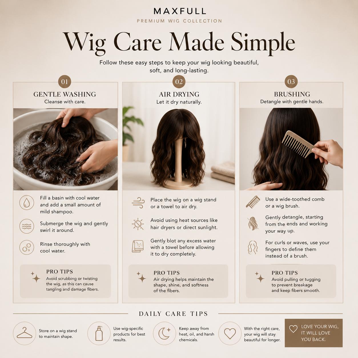 Valeria - MaxFull Dark Ash Brown Wig | Platinum Blonde Chunky Highlights, Pre-Cut 13×5 Skin-Melt HD Lace, Free Part, Face-Framing Layered, Soft Effortless Waves Wig