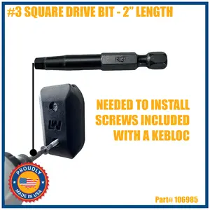 #3 SQUARE DRIVE BIT 2" LONG