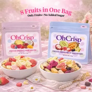 OhCrisp Freeze-Dried Fruit Mixes | 8 Fruits in One Bag | No Added Sugar