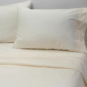 MarlaWynne Wynne Home 100% Cotton Embroidered Sheet Set - Queen MarlaWynne Wynne Home 100% Cotton Embroidered Sheet Set - Queen