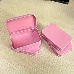 4pcs Small Iron Box Ornament USB Storage Box Travel Portable Divided Box Jewelry Box, Baskets, Bins & Containers for Home Organization