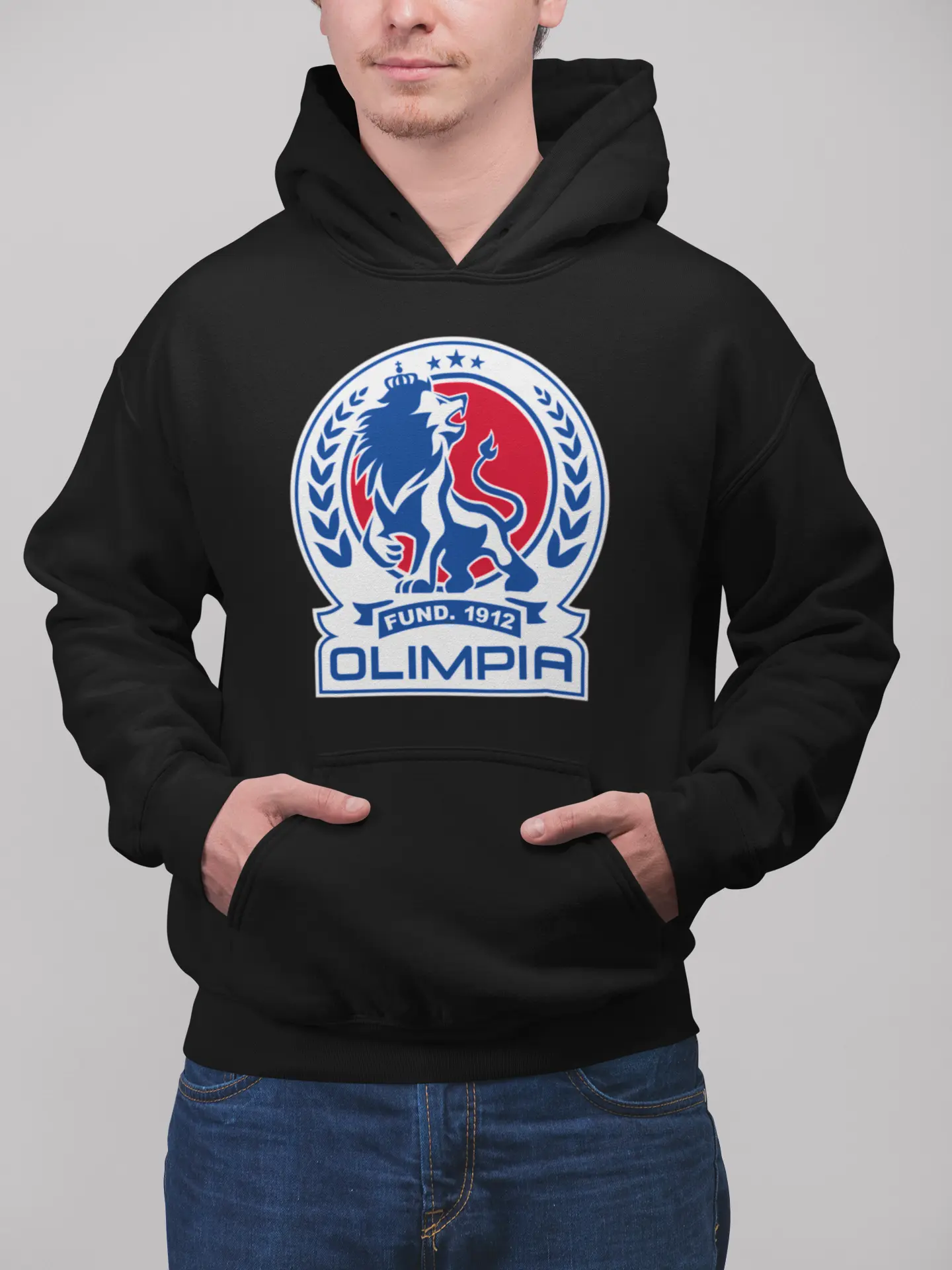 Olimpia Menswear Hoodies Crewneck Unisex Pullover Long Sleeves Classic Fit Love Soccer Streetwear Casual