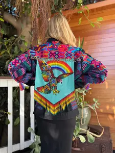 W1SE Eagle Iris Jacket — Unisex Handcrafted Denim