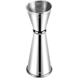 Jigger for Bartending, Double Cocktail Jigger Japanese Premium 304 Stainless Steel Jigger 2 OZ 1 OZ with Measurements Inside Utensils