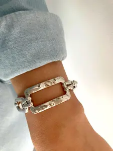 Irregular OT Buckle Design Bracelet, Fashion Jewelry for Party, Daily Clothing Decor, Trendy All-match & Exquisite Jewelry for Birthday Gift, Stackable Bracelets
