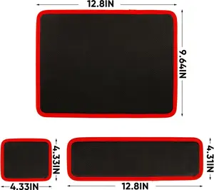 ‌Radiant 3PC Flexible Magnetic Tool Mat & Tray Holder - Magnetic Tool Tray, Flexible Magnetic Mat, PVC & Non-Slip for Garage Workshop, Auto Repair Tools (12.8x9.8/12.6x4/6.3x5.3in)