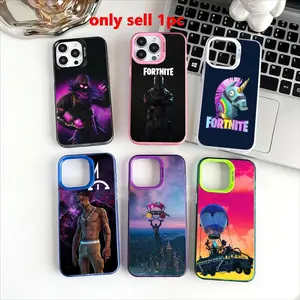 Fortnite game Phone Case Holographic Silver Phone Case for iPhone17 16 15ProMax – Iridescent Rainbow TPU Shockproof Anti-Fingerprint 2026 New Gift for Women men