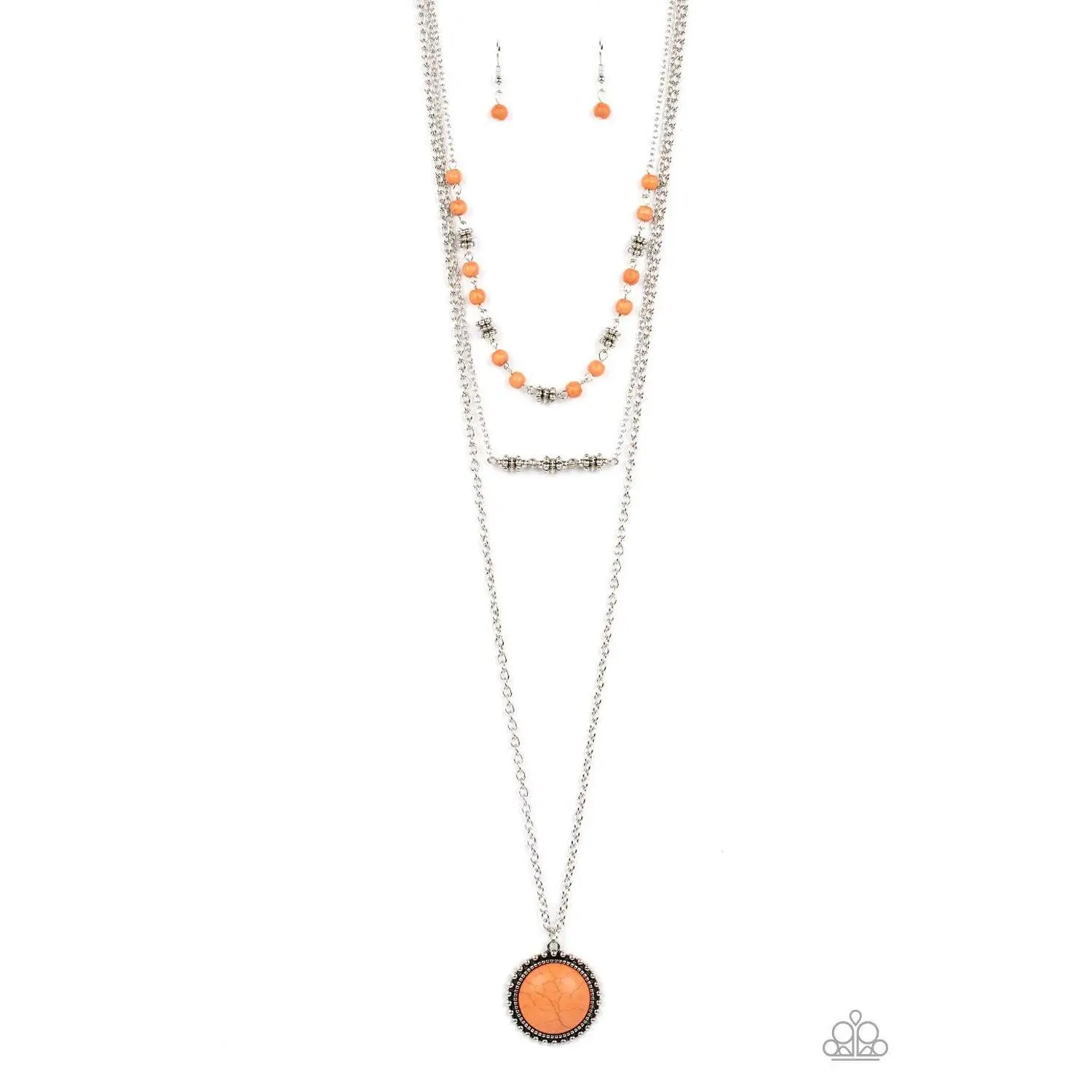 Sahara Symphony Orange Necklace